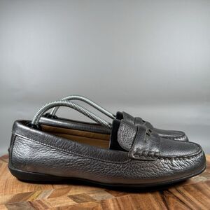 COACH Flat Driving Penny Loafers Grey Shoes Women’s US 7 Slip Ons
